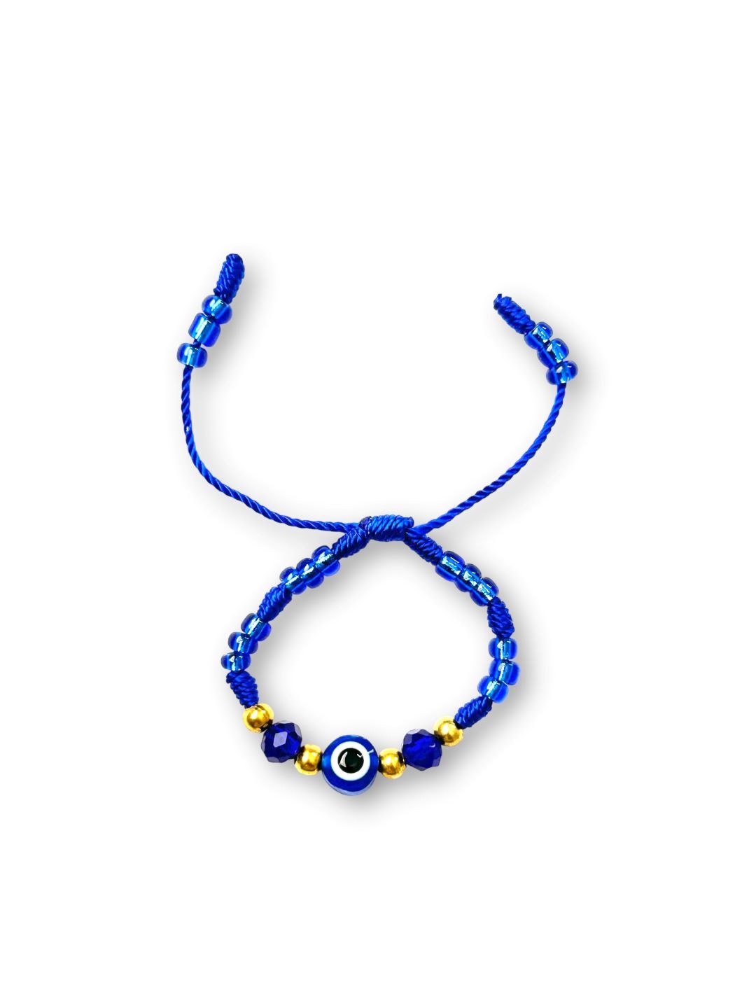 Baby Blue Gold Evil Eye