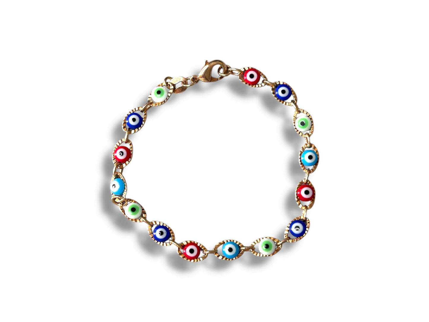 Green Vision Bracelet – Multicolor Evil Eye Armor