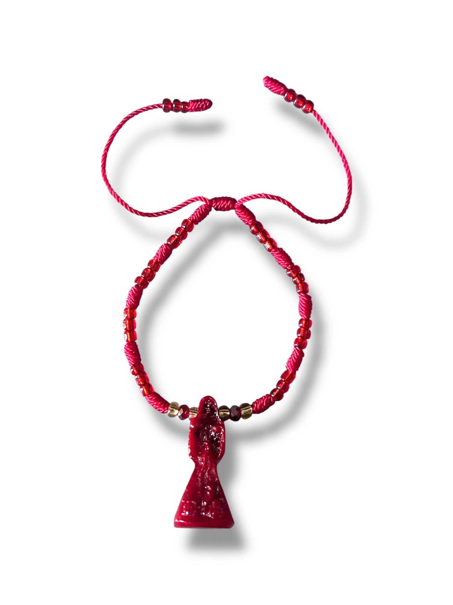 Blessed in Red – Santa Muerte Guardian Bracelet