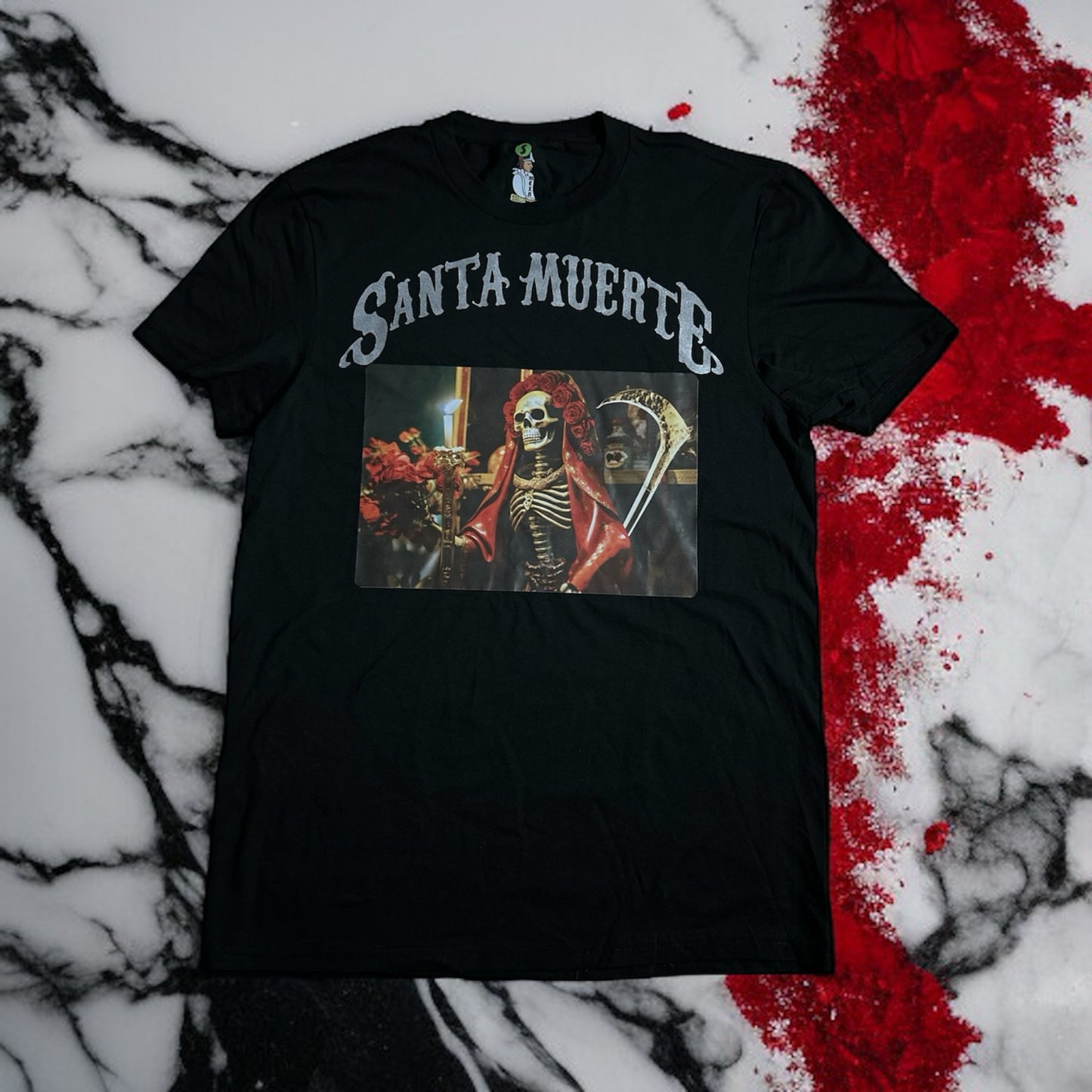 Red Graphic La Santa Tee sz Small