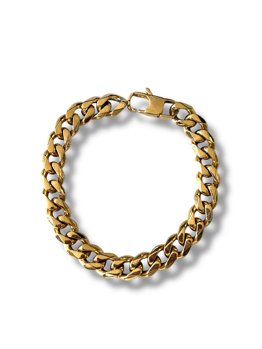 Cuban Aura Band – Strength in Gold