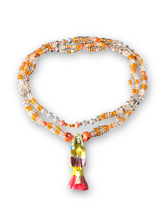 Guardian of Life : Orange Santa Necklace