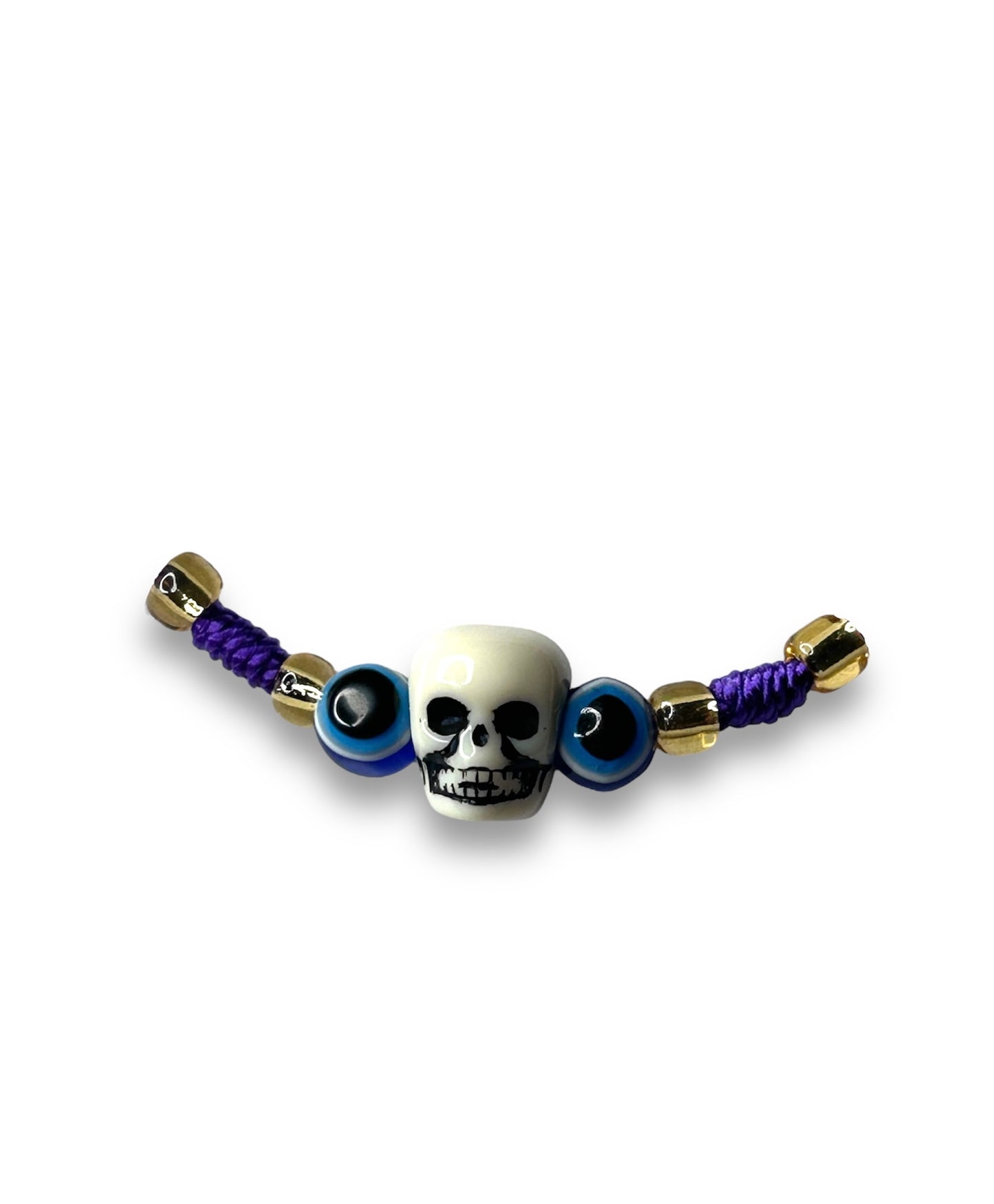 Double Nazar Eye Skull