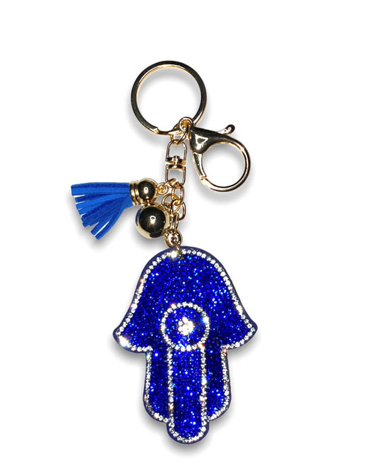 Blue Hamsa Eye Key Chain