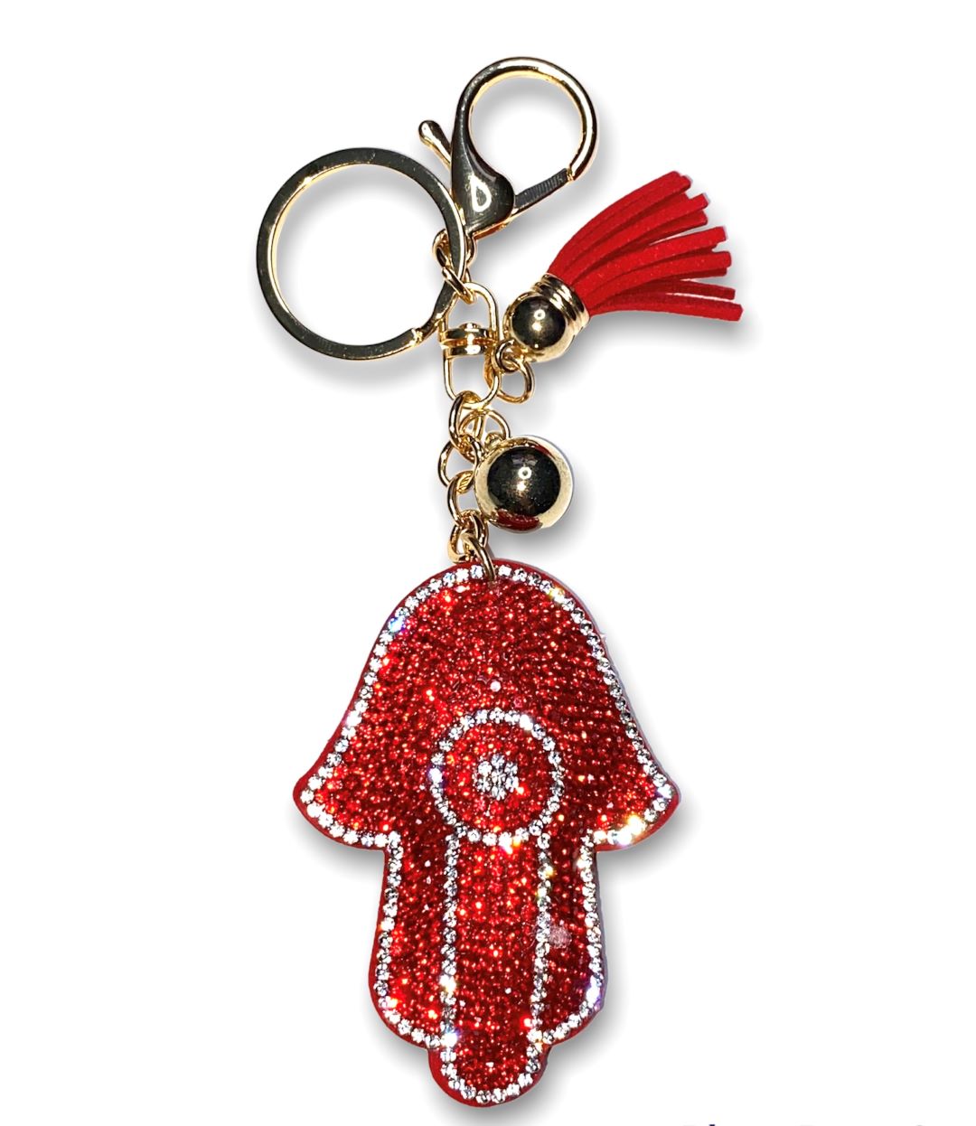 Red Hamsa Hand Key Chain