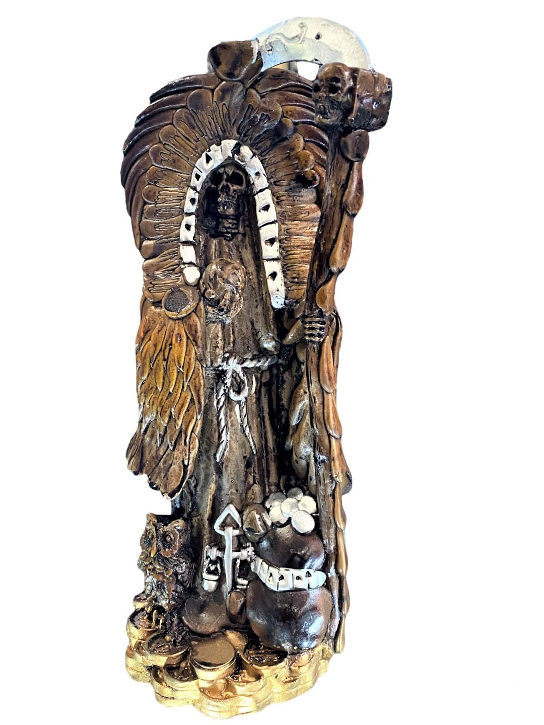 Wooden Santa Muerte