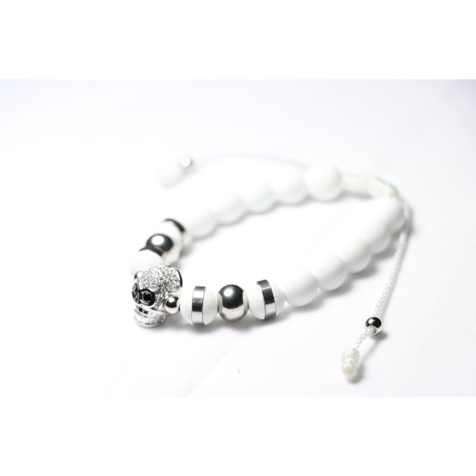 White and Silver Skull
