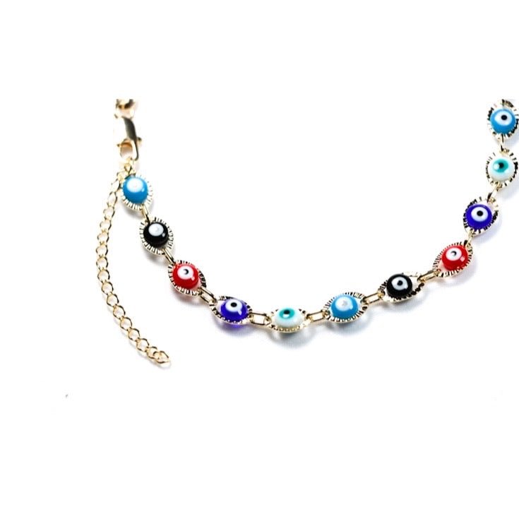 MultiColored Evil Eye Belly Chain