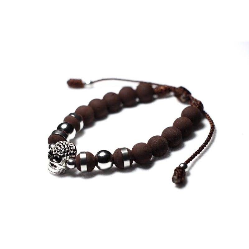 Brown & Silver Gold Skulls