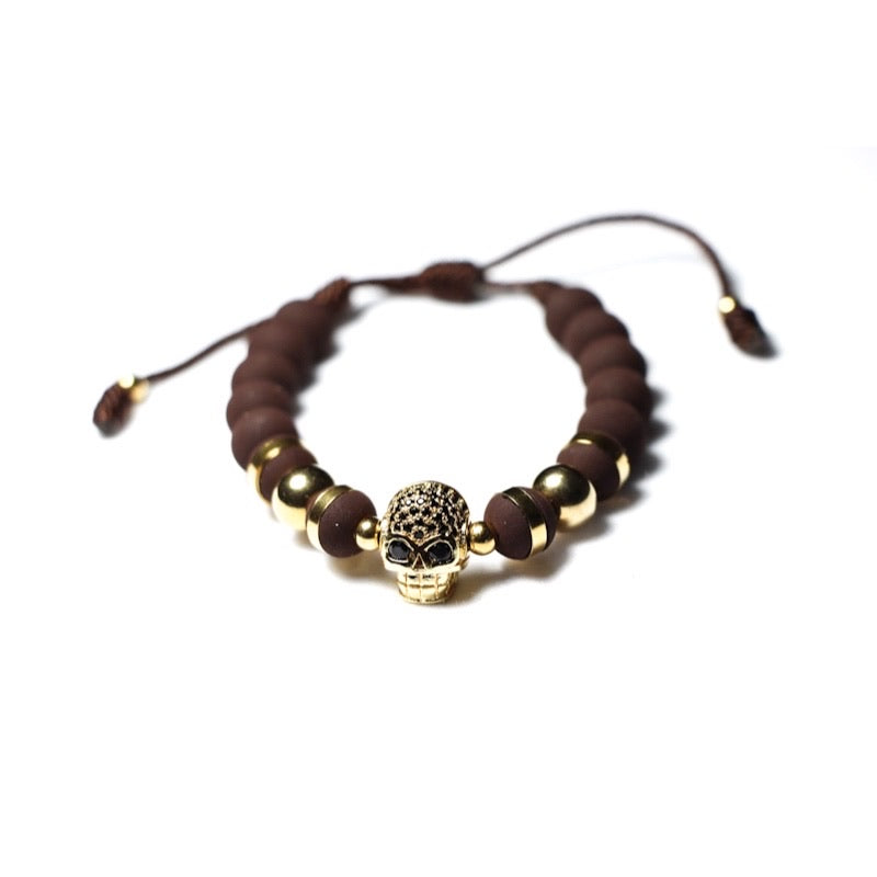 Brown & Gold Skull