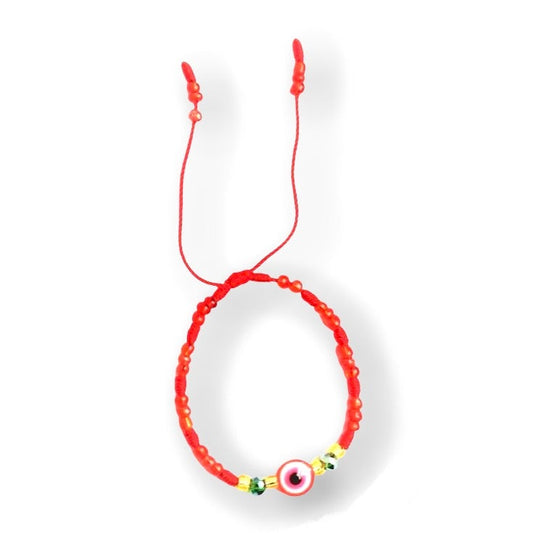 Red & Green Crystal Evil Eye