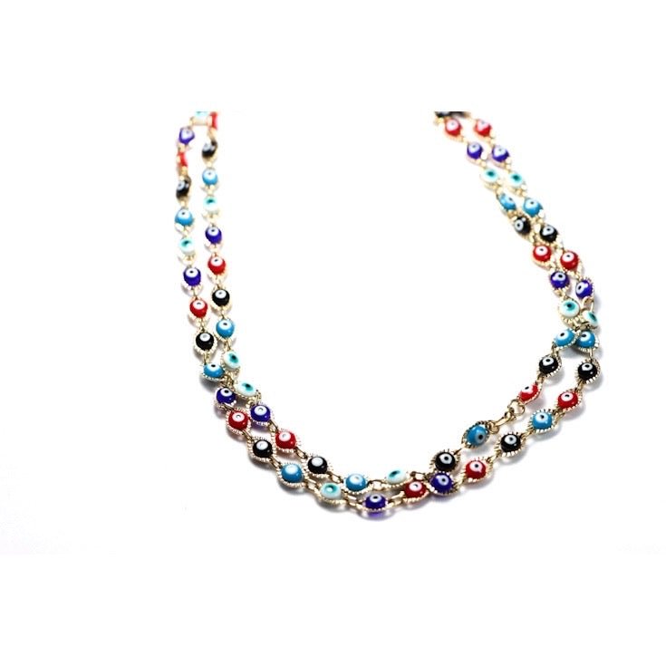 MultiColored Evil Eye Belly Chain