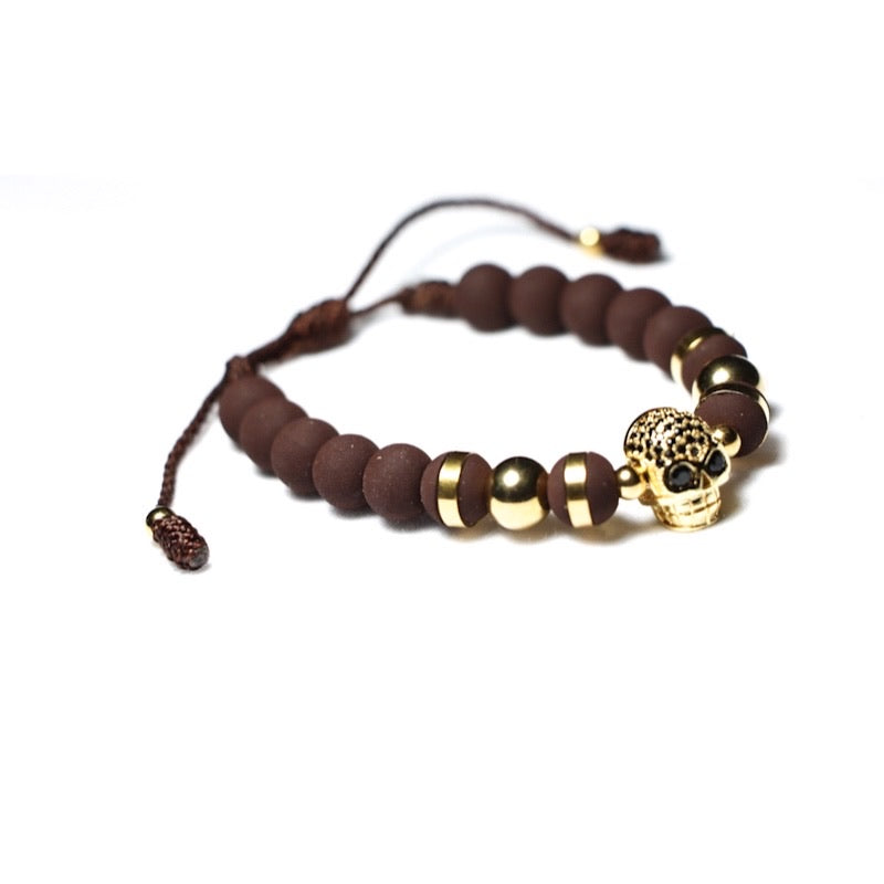 Brown & Gold Skull